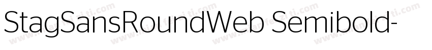 StagSansRoundWeb Semibold字体转换